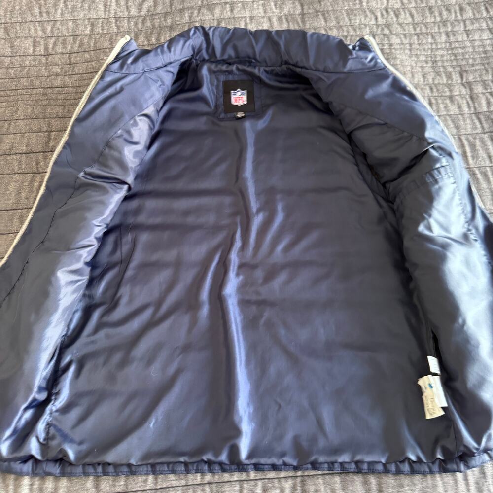 NWOT NFL Apparel Dallas Cowboys Logo Full Zip Lightweight Puffer Vest Mens Small - Picture 4 of 10